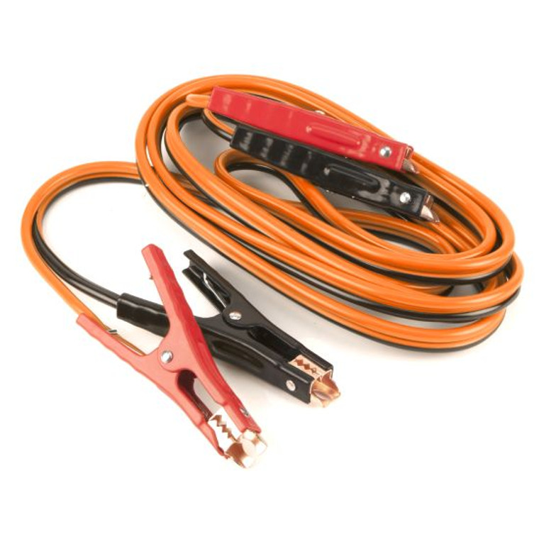 400A Battery Jumper Cable | Heavy Duty Copper Clamps | Tangle-Free Rubber Coated | 16ft Red/Black PVC | All Weather Use