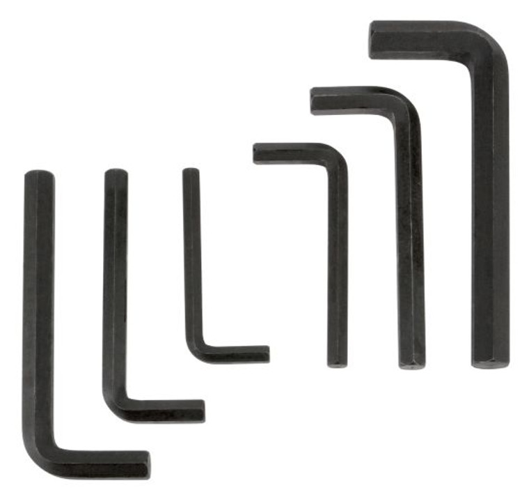 Jumbo Allen Wrench Set | 6-Piece Black Oxide Alloy Steel | L-Shape for Extra Reach and Torque