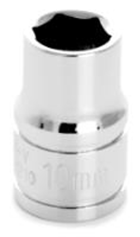 Premium 3/8 Drive 10mm Socket | Chrome Plated | Vanadium Steel | Rust Resistant