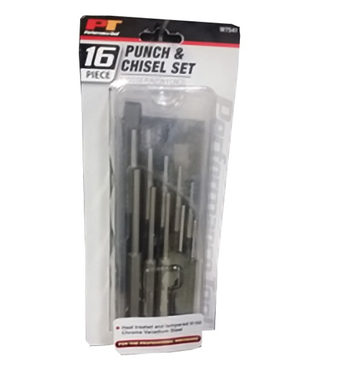 Performance Tool Tool Set W7541 For General Work; 16 Piece Set; With Tool Wrap For Easy Storage