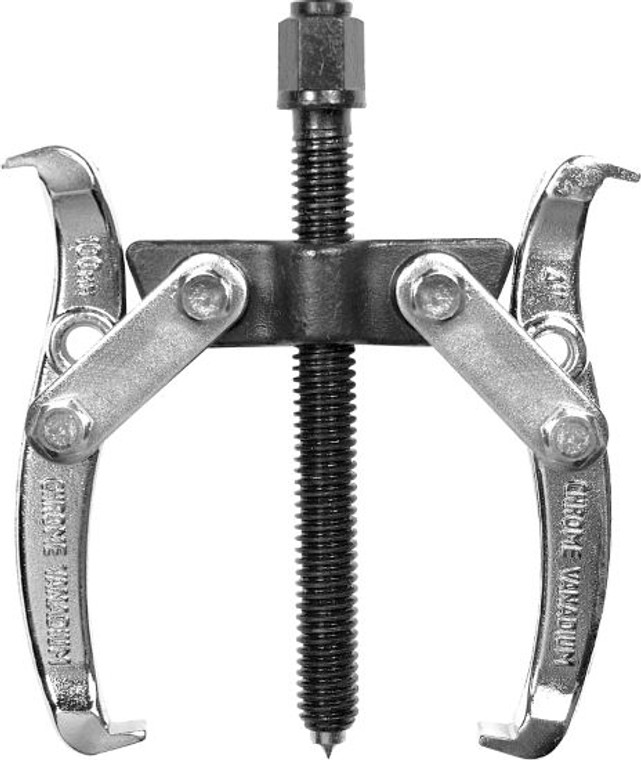 Heavy Duty Gear Puller | 4 Inch Jaw Spread, Chrome Plated | Chrome Vanadium Steel, Smooth Operation