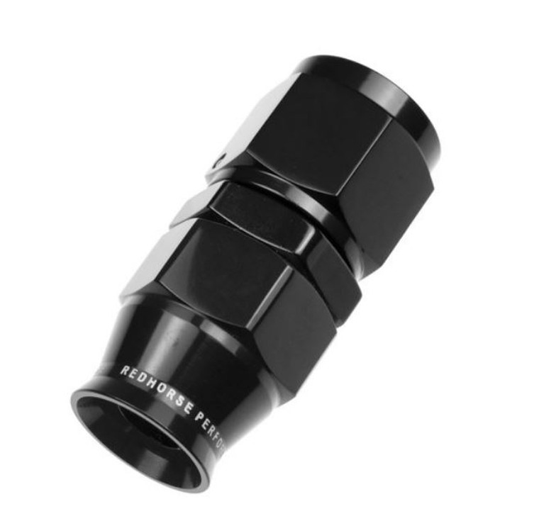 Redhorse Performance 1200 Series -6 AN Straight Hose End Fitting | High Pressure PTFE, Aluminum, Reusable