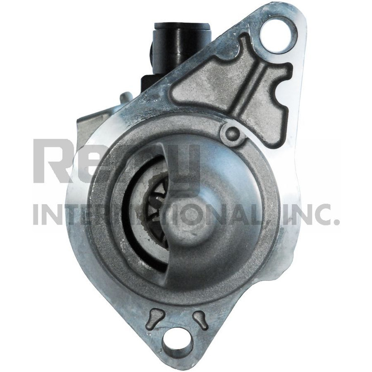 Remy International Starter 16183 Premium Remanufactured; OE Replacement; 8 Millimeter x 1.25 Battery Post; Model MTPGCA; Flange Mount; Without Over Crank Protection; With 9 Pinion Teeth; 1.2 Kilowatt Rated Power; Clockwise Rotation