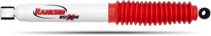 Rancho Shock Absorber RS55254A RS55000X; Nitrogen Gas Charged; Limited Lifetime Warranty; Adjustable Valving; With Shock Boots; Single