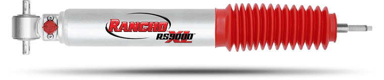 Fits 1997-2006 Jeep Wrangler TJ Rancho Shock Absorber RS999255 RS 9000XL; Nitrogen Gas Charged; Limited Lifetime Warranty; Adjustable Valving; With Shock Boots; Single