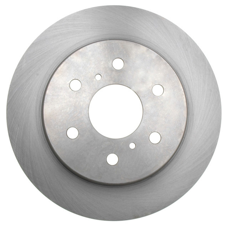 Raybestos R-Line Brake Rotor | OE Replacement 2-Piece Design | Developed from OE Samples | SAE Standard | G3000 Material | Tight Lateral Run Out | Mill Balanced | Non-Directional Finish