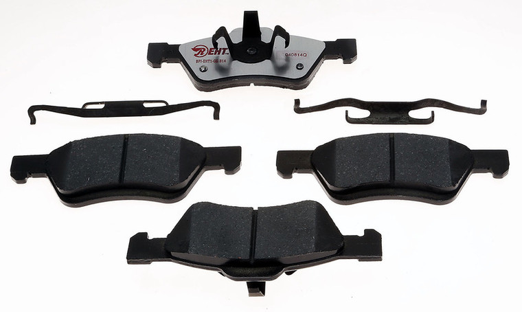 Raybestos Brakes Brake Pad EHT1047BH Element3; OE Replacement; Hybrid Technology; Contains Hardware
