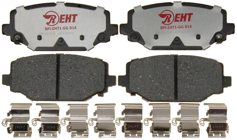 Enhanced Hybrid Brake Pads | Quiet Operation | Superior Stopping Power