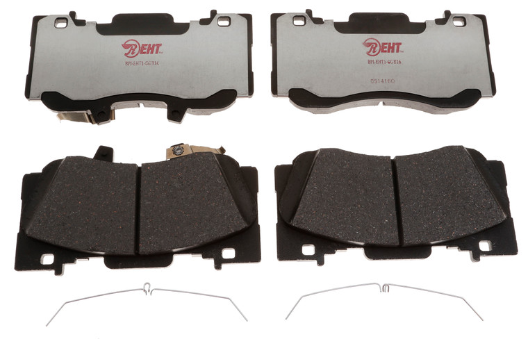 Fits 2015-2020 Ford Mustang Raybestos Brakes Brake Pad EHT1784H Element3; OE Replacement; Hybrid Technology; Includes Mounting Hardware