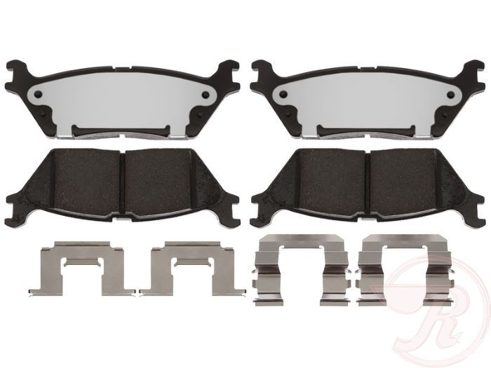 Silent, Powerful Hybrid Brake Pads |expedition,f-150,navigator| Multi-Layer Shims & Hardware