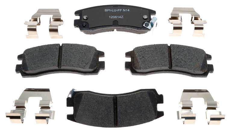 Raybestos Brakes R-Line Ceramic Brake Pads | Set of 4, OE Replacement, Includes Mounting Hardware