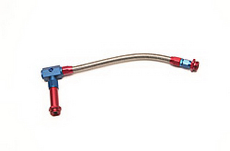 Russell Automotive Red/Blue Carburetor Fuel Line - High-Quality Anodized -6 Hose, Easy Install, Fits Holley 4150 Series
