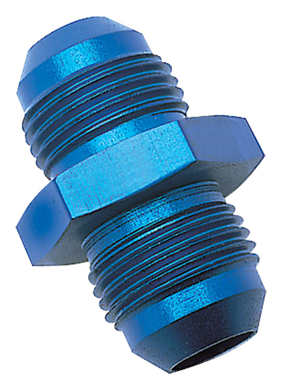 Russell Automotive Coupler Fitting 660370 -10 AN Male; Straight; Aluminum; Blue; Single