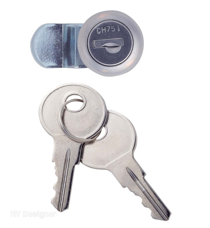Durable Stainless Steel Access Door Latch | Keyed Entry Levers and Replacement Keys Available