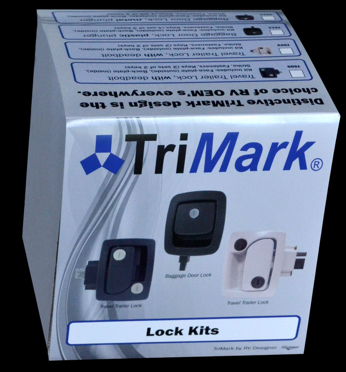 Unlock Security | RV Designer Entry Door Latch | For RV Baggage & Compartment Doors | Metal Plunger