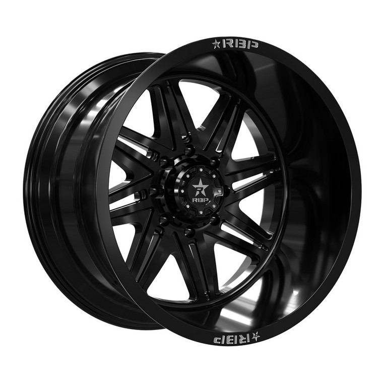 RBP 82R Falcon 22x12 Wheel | Painted Gloss Black 1 Piece Aluminum - Jeep Gladiator JT Wrangler JL JK