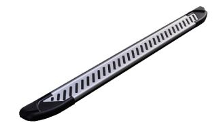 Custom Fit 2020-2023 Gladiator JT Running Board | Romik USA RAL-T Series | Silver Anodized Aluminum