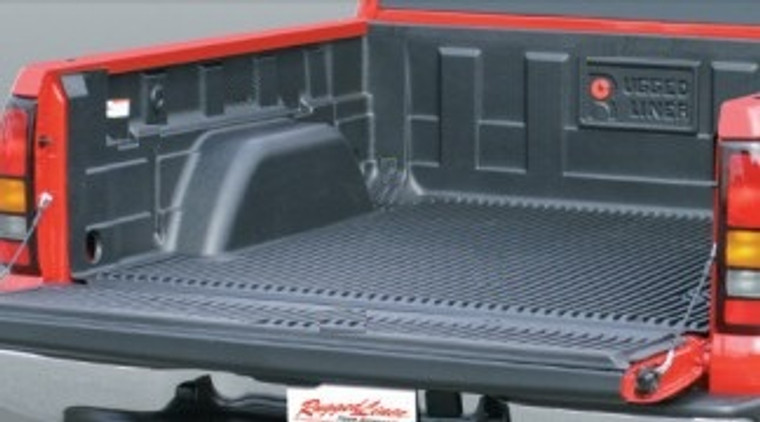 Rugged Liner Bed Liner F8A17 Drop-In; Under Bed Rail; Black; High Density Polyethylene; With Tailgate Liner