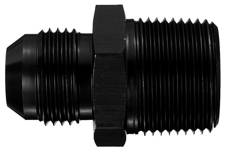 High Performing -4 AN Male To 1/4 Pipe Thread Adapter | Anodized Black Aluminum