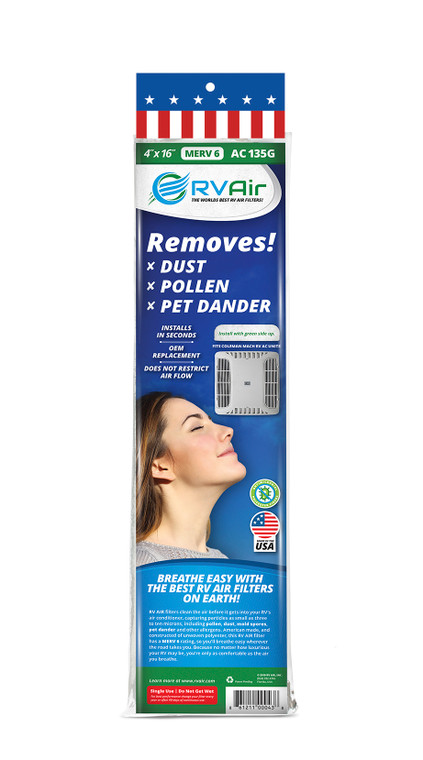 Powerful MERV 6 RV Air Filter | Coleman AC Compatible | Dust & Pollen Remover