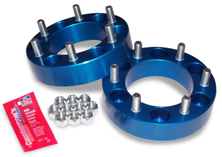 Toyota Wheel Spacer Set 6x139.7 Pattern, 1.5 Inch Thick | Anodized Blue Aluminum | Fits 4Runner, Tacoma, FJ Cruiser