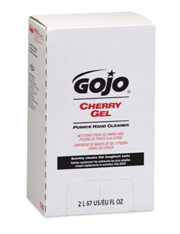 Powerfully Cleanse Hands with Go Jo Cherry Gel Hand Cleaner | Removes Heavy Dirt, Grease, Oil | pH Balanced, Refreshing Rinse | Ideal for Mechanics, Tradespeople