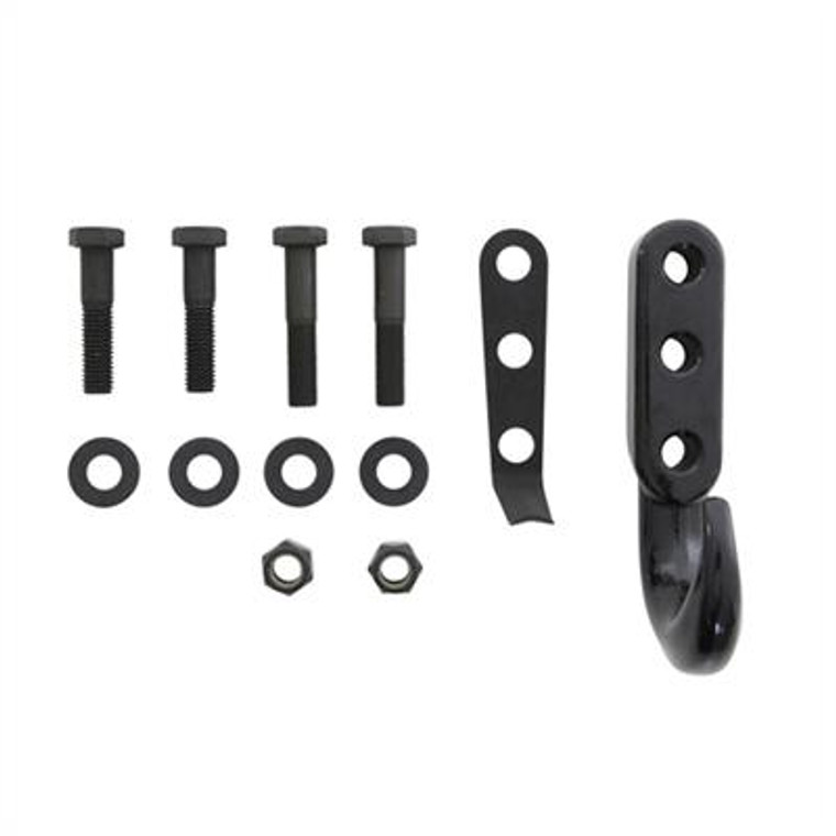 Smittybilt Tow Hook 7605 Direct-Fit; Black; Single