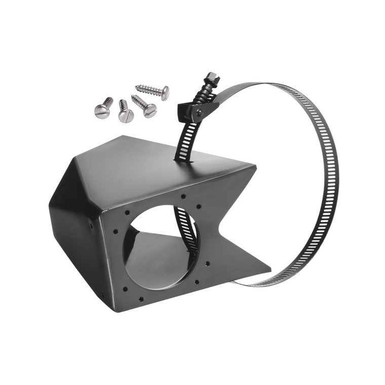 Tow Ready Trailer Wiring Connector Mounting Bracket 118159 Trailer Wiring Connector Holder; 6 And 7-Way Connector Mounting Box; For Use Round & Square Tube Hitches; Screw-In; Straight; Black; Plastic; Without Dust Cover; Single