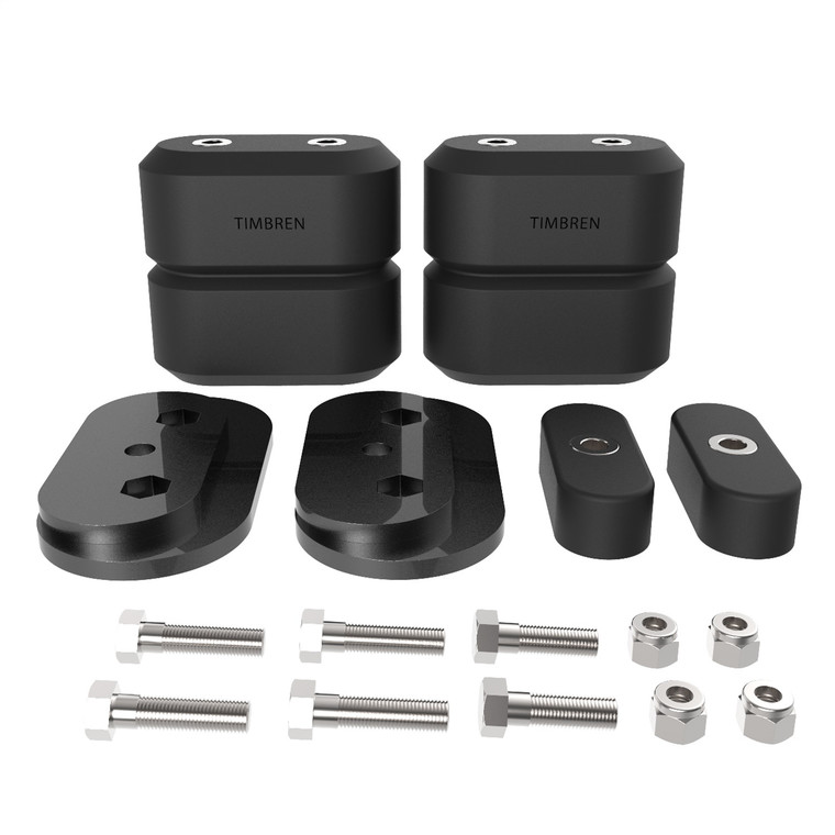 Timbren Helper Spring Kit DF25004E SES Suspension Enhancement Systems; Rubber Spring; Frame Mount; AEON Hollow Rubber; With Helper Springs/Brackets/Hardware