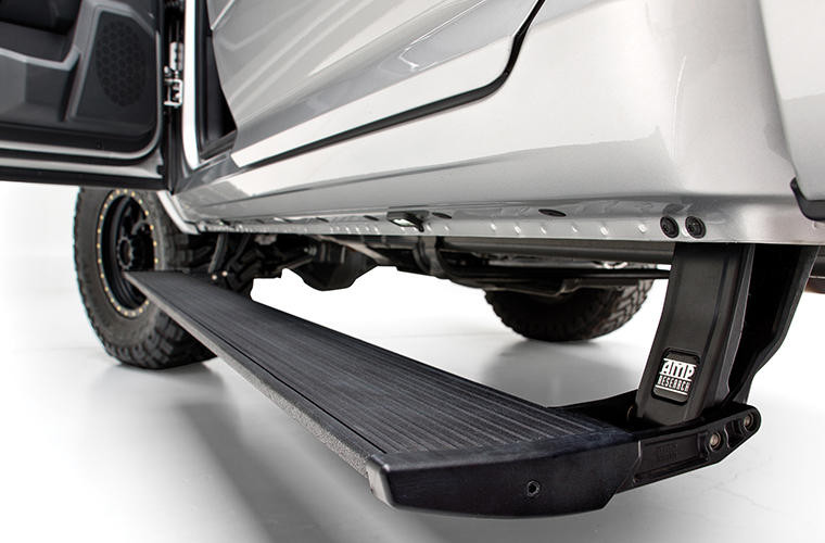 Upgrade Your Dodge Ram with Amp Research Running Boards | PowerStep | Textured Black | LED Light System