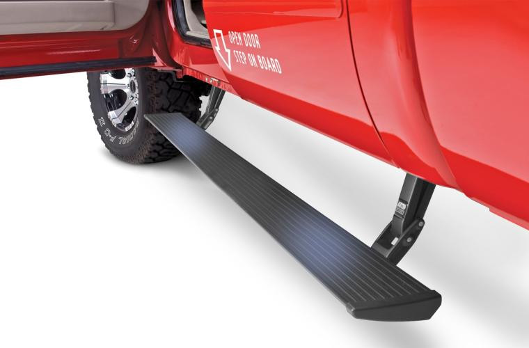 Enhance Your Vehicle with Amp Research PowerStep Running Board for Ford F-Series | Automatic Electric-Powered with LED Light System