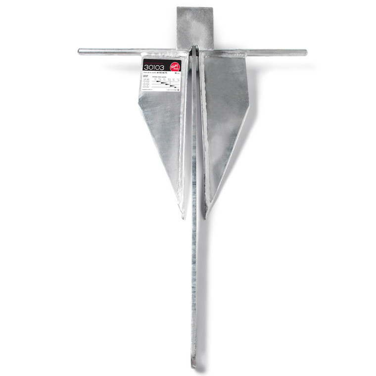 Taylor Made 18 lb Fluke Style Boat Anchor | For Boats 41-46ft | Premium Galvanized Steel