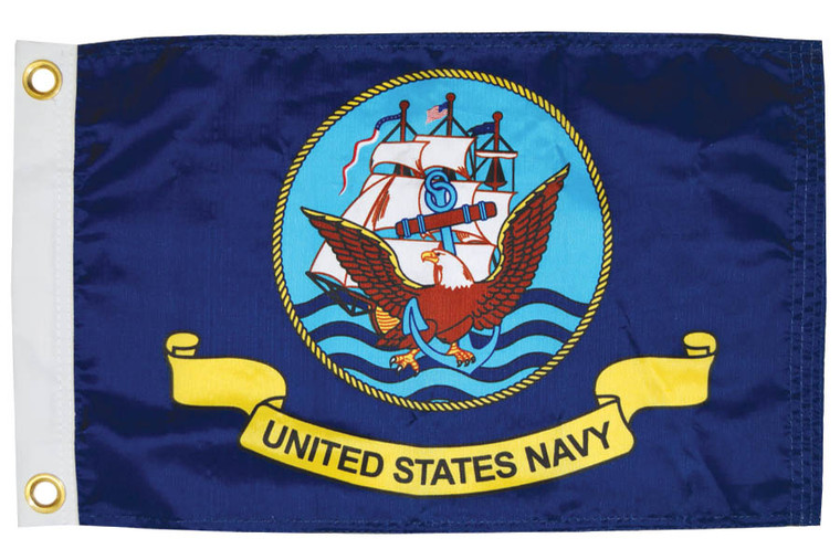 Taylor Made United States Navy Military Flag | Nylon Material | 18" x 12" | Marine Series
