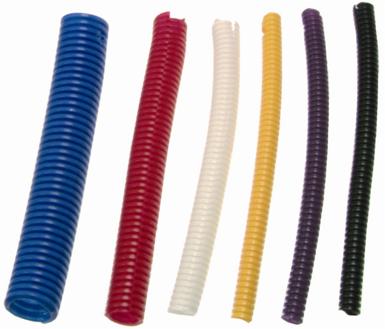 Organize and Protect Wiring with Taylor Cable Blue Spark Plug Wire Cover | Fits 3/4" Wires, 10ft Length