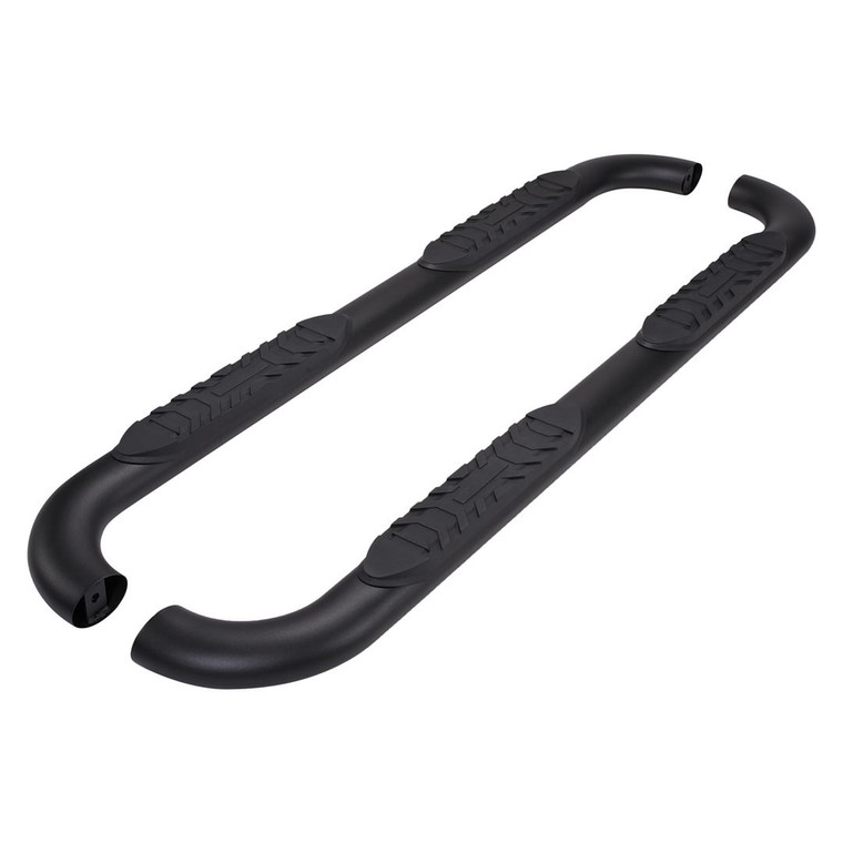 Enhance Your Toyota Tundra | Rock-Solid 4" Oval Tube Side Steps | Titanium Black Finish | Slip-Resistant Step Pads | Easy Installation | 3-Year Warranty
