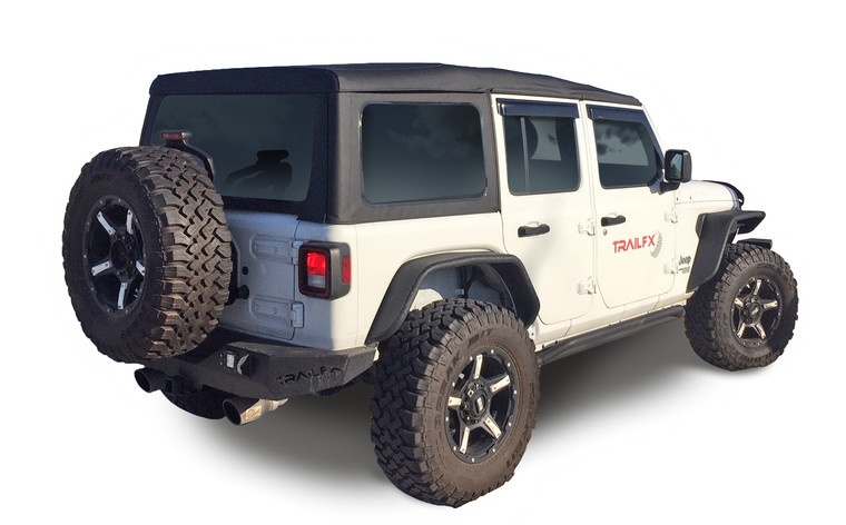Upgrade Your Jeep Wrangler JL with TrailFX TFX Fender Flares | Bold Design with LED Lights | Textured Black Finish