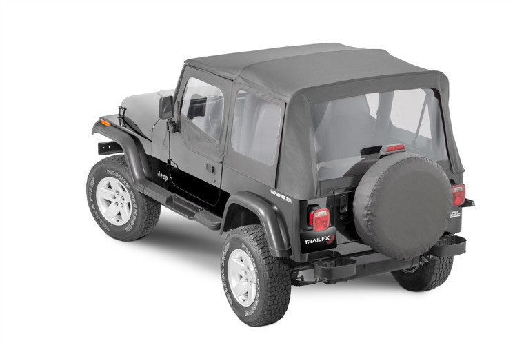 Upgrade Your 1988-1995 Wrangler YJ with Black Diamond Soft Top | Replaces OE Top, UV Treated Fabrics, With Tinted Windows