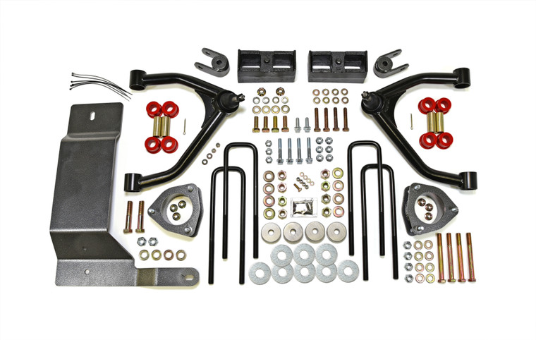 Upgrade Your GMC Sierra 1500 Lift Kit Suspension | TrailFX TFX Mild Lift Kits - 4 Inch Front Lift, 1-3/4 Inch Rear Lift