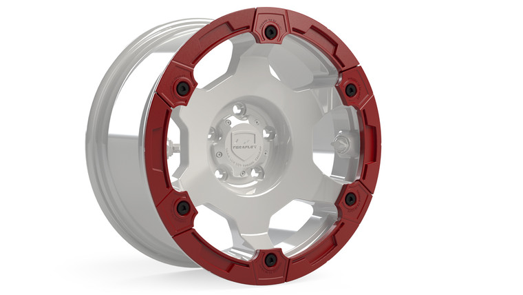 Nomad Red Wheel Protector | Teraflex Off-Road | Heavy-Duty HDPE | Bolt On