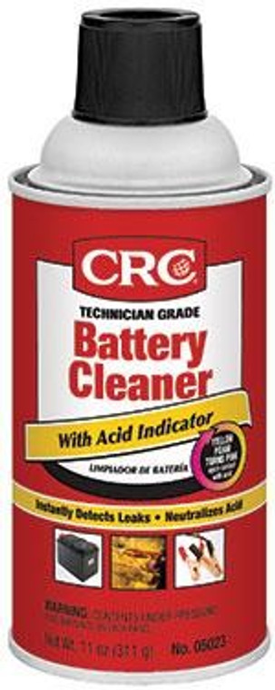 CRC Industries Battery Terminal Cleaner | Removes Corrosion Instantly | Easy Spray On and Rinse Off | 11oz Aerosol Can