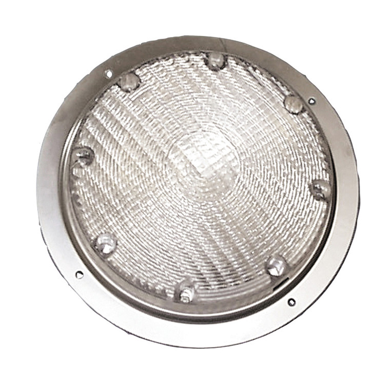 Arcon 18-LED Porch Light | Double Light Output, Stainless Steel Housing, Clear Lens | 12V, Round Design
