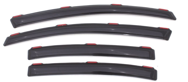 Fits 2012-2015 Honda Civic Auto Ventshade Rainguard 194462 Ventvisor; Aerodynamic Design; In-Channel; Smoke; Acrylic; Set of 4