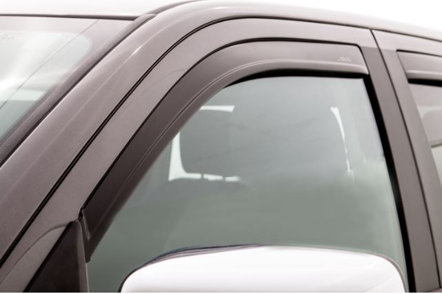 Lowest Profile Ventvisor Set of 4 | Matte Black Rain Guard | Easy Tape-On Installation
