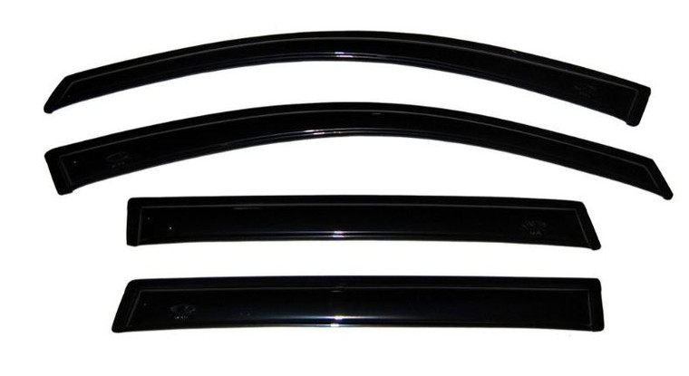 Custom Fit Smoke Rainguard Set of 4 | For Various 08-22 Vehicle & Toyota Sequoia | Keeps Rain Out & Fresh Air In