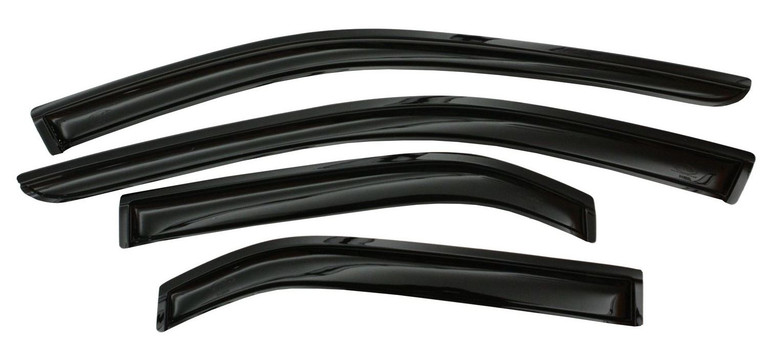 Custom Fit Smoke Acrylic Rain Guards | Ventvisor Hyundai Sonata 2006-2010
