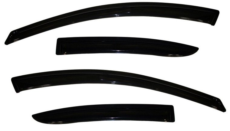 Upgrade Your Mazda 3 | AVS Ventvisor Set of 4 | Tape-On Rainguard for 2010-2013 | Sleek Smoke Finish