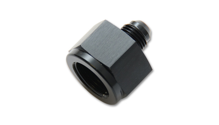 High Flow -10AN to -8AN Reducer Adapter Fitting | Black Anodized Aluminum