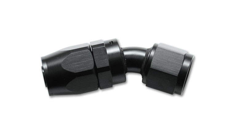 Vibrant Performance -6AN Black Aluminum Hose End Fitting | 30 Degree Swivel for Oil, Fuel, Coolant & Vacuum – Lightweight & Reliable