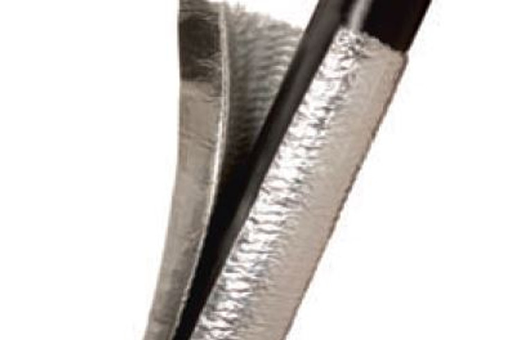 Protect Your Cables with Vibrant Heat Sleeve | 3/4 Inch Nominal, 4 Foot Length, Aluminized Fiberglass