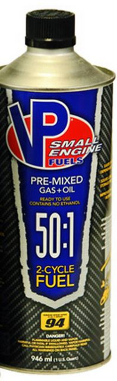 VP Racing Fuel for Small Engines | 2 Cycle 50:1 Pre-Mix | Protects Carburetors | 1 Quart Can